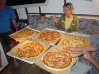 Pizza ('s!!!!) op de Salamandra