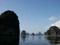 Het vreemde landschap van de Phang-Nga Baai