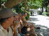 Lunchen in het park