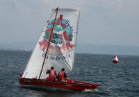 Een van de klassieke bootjes dat meedeed aan de regatta