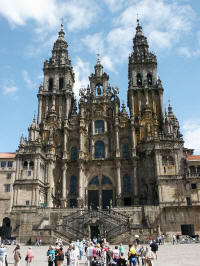 De kathedraal van Santiago de Compostela